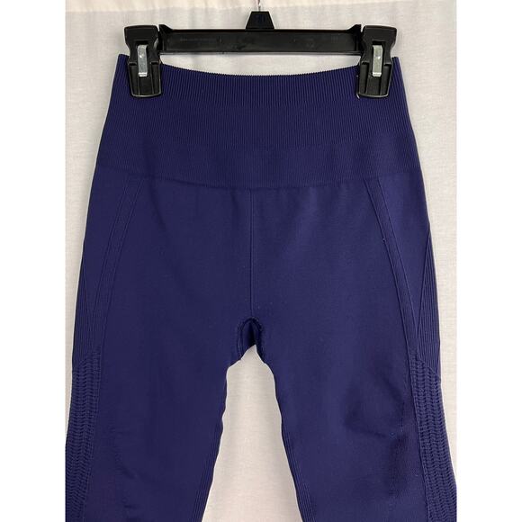 Lululemon Leggings Flow & Go Crop Seamless Tight Hero Blue Athletic Yoga Running - Picture 5 of 7